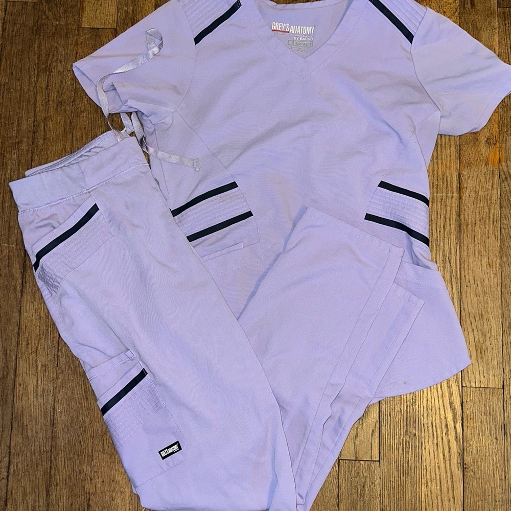 Grey's Anatomy Light Purple Scrub Set